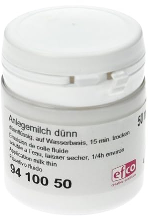 Emulsion de colle fluide, 50 ml, pour feuille d'or, d'argent, métallique