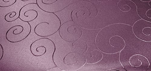 Unbekannt Tischdecke oval 160x260 cm Struktur damast Circle bügelfrei fleckenabweisend #1235 (lila)