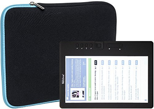 Slabo Tablet Tasche Schutzhülle für TrekStor eBook Reader 3.0 Hülle Etui Case Phablet aus Neopren – TÜRKIS/SCHWARZ
