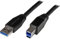 StarTech.com Câble USB 3.0 actif USB-A vers USB-B de 10 m - Cordon USB A vers B - USB 3.1 Gen 1 (5 Gb/s) - M/M - Noir (USB3SAB10M)