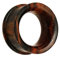 Piersando Flesh Tunnel Ohr Plug Piercing Ohrtunnel Ohrpiercing Organic Holz Double Flared Braun 30mm