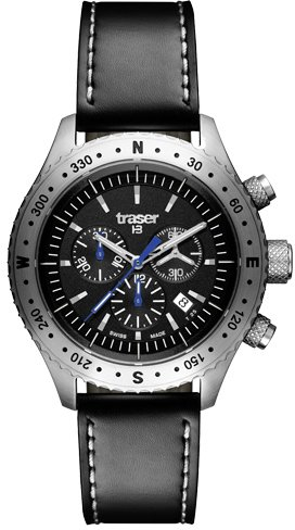 traser Aurora Chronograph Leder