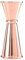 Barfly Japanese Style Jigger, Stainless Steel, Copper, 25 ml x 50 ml