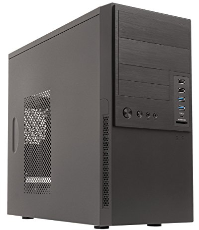 Unykach Micro ATX Gehäuse Caviar 6K Pro USB 3.0, Schwarz