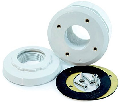 Prodotti QP - Bocchetta di aspirazione per Piscina, con Coperchio in ABS, Nero, 21 x 15 x 30 cm, 500193