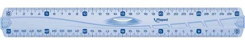 MAPED Lineal, flach, 30 cm, mit Griff, 5 Stück