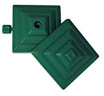 20 x Linic Plastic Fence Post Caps for 2x2 (50mm) Post, Rot Proof (GT0078). UK Made. Free UK Postage (Green)