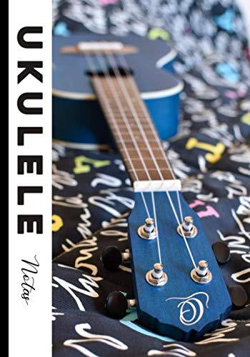 Ukulele Notas: Libro de partituras 140 páginas - 7 x 10 in - Cuaderno de música para Ukelele (acordes de ukelele, líneas de partituras, lista de ... - Perfecto para aprender, escribir y estudiar