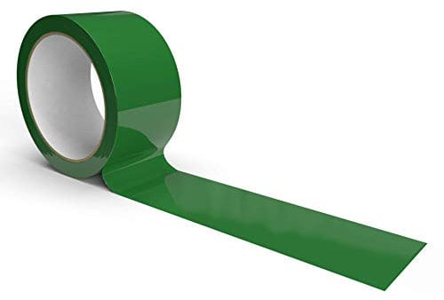 IMBALLAGGI 2000 - Nastro Adesivo Pacchi Verde in Polipropilene, 12Pz 5cm x 66mt x 76mm, Nastro Adesivo Colorato Resistente a Strappo Silenzioso, Nastro Imballaggio per Scatoloni Spedizioni e Trasloco