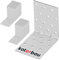 KOTARBAU® 25 Stk. Winkelverbinder 80x80x60 mm mit Rippe Sicke Lochwinkel Bauwinkel Holzverbinder Balkenwinkel Winkel Holzverbinder Metall Winkelverbinder Verzinkt Silber