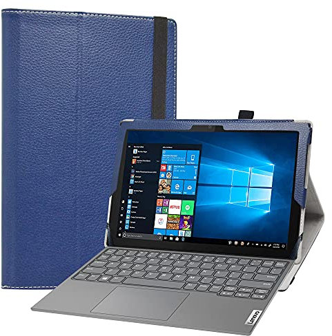 LiuShan Compatible with Lenovo IdeaPad Duet 3i Case,PU Leather Slim Folding Stand Cover for 10.3 Lenovo IdeaPad Duet 3i 10IGL5 Tablet PC (Not fit Lenovo Yoga Duet 7 13IML05),Blue