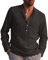LVCBL Men's Long Sleeve Henley Shirt Men Casual Shirt with Pocket Dark Gray L