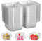 50 Pieces Cake Slice Boxes Individual, Cake Boxes for Cake Portions, 5.3 Inch Individual Cake Boxes for Muffin, Salad, Fruit, Biscuit, Suitable for Birthday Party, Wedding, Cake Shop
