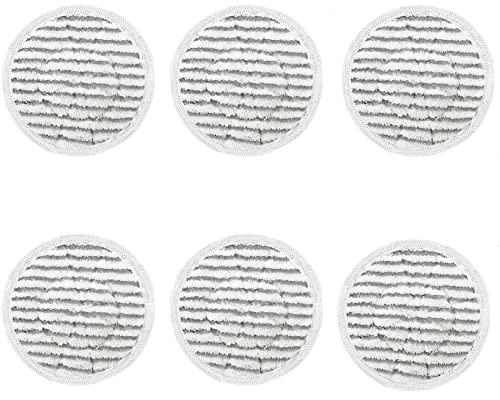 OHIFAN Replacement Steam Mop Pads for Shark S8201UK S6002UK S7201UK Steam Mop, Reusable Steam & Scrub All-in-One Cleaning Mop Pads,6 Pack Washable Rotating Power Pads