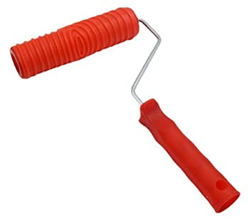 Rouleau de peinture à grain de bois 3D motif brique - Tampon décoratif pour béton - 17,8 cm