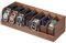 Organizer per cinture, 7 scomparti, supporto per cintura per armadio e organizer per cintura, organizer per cintura, organizer per cinture, ganci per cinture per uomini e donne (legno di acacia)