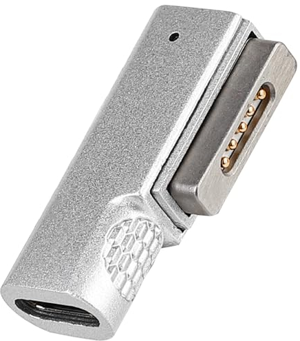 SUPERNIGHT USB-C-zu-Magnet-Adapter, T-Spitze Typ C für Mags 2 PD 45W-100W Ladegerät Schnellladeadapter mit Magnetischer Saugschnittstelle Type-C Buchse für MacBook Pro/Air nach 2012