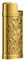 Feuerzeughülle Gold, Vintage Feuerzeughüllen für Mini BIC Feuerzeug,Wiederverwendbare Zinklegierung Feuerzeughülle Vintage Kreativ Gravur Feuerzeughüllenhalter, 2,3 Zoll x 0,9 Zoll x 0,5 Zoll
