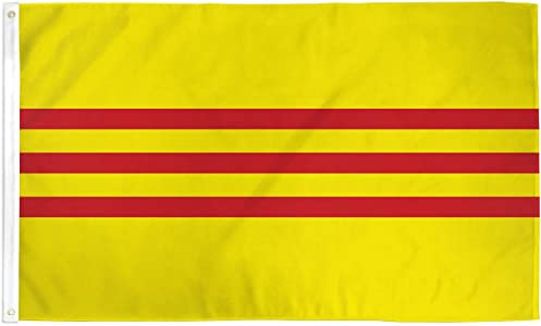 Drapeau 9,5 x 1,5 m (sans mât) Drapeau du Sud Vietnam en poly - Drapeaux internationaux