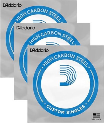 D'Addario PL010 Cuerda para guitarra eléctrica de acero, talla 010, 1 unidad (Paquete de 3)