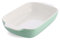 KitchenAid Stoneware Backform Rechteckig Keramik Antihaftbeschichtung mit Bambusdeckel, 32 cm/3,8L, PFAS-Frei, Langlebig, Platzsparend, Backofenfest bis 260°C, Spülmaschinenfest, Pistazie
