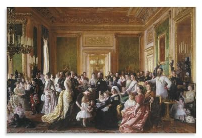 MEIYAN The Family of in 1887 Laurits Regner Tuxen Painter Poster Kunstwerke Bild Druck Poster Wandkunst Malerei Leinwand Dekor Home Poster 40 x 60 cm