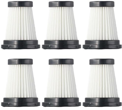 HOBBYIN Ersatz-HEPA-Filter, kompatibel mit Moosoo K12 K12 Pro K13, kabelloser Handstaubsauger, Ersatzteile, 6 Stück