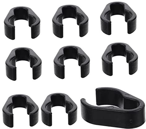 TOYANDONA 20pcs Microphone Cable Holder Clips Lightweight Mic Cable Clamps for Home Studio Use Easy Installation and Portable Design for Organizing Microphone Wires