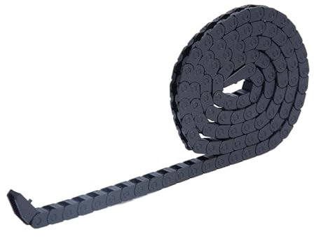 DUOCAI Trascina Il Cavo della Catena 5 * 5mm 7 * 7mm Nylon Macchina Towline Catena portacavi Senza Apertura Semi-Chiusa Catena portacavi Slient Bridge 1M for Router CNC (Size : 7x7mm)