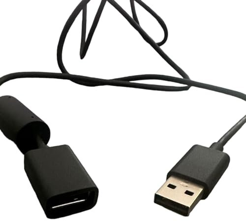 3 Pack 1m Ferrite Cored USB Extension Charger Cord Compatible with JLab Go Air Pop/Sport, JLab Epic Air ANC/Sport ANC, JBuds Air/Sport/Executive/ANC/Play Gaming/Pro Wireless Bluetooth Earbuds Case