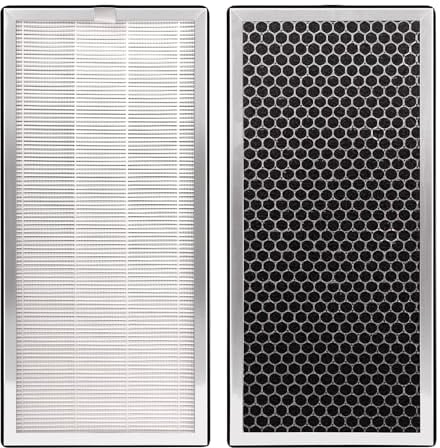Midiex Air MA-40 Ersatzfilter kompatibel mit Medify MA-40 Luftreiniger, 3-in-1 hocheffizienter HEPA und Aktivkohle-Vorfilter für MA40 MA40W MA40B Luftfilter Ersatz, 2 Stück