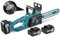 Tronçonneuse Électrique sans Fil Brushless de 30 cm, 2 Batteries de 4,0 Ah, Vitesse de 8 m/s, 100 Coupes, 20V, Scie Compacte Portable pour la Coupe de Bois avec Moteur Brushless Amélioré, Bleu