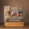 DEREGALOOS Lámpara LED Personalizada Profe con Fotos. Placa metacrilado con fotos y luz. Marco de Fotos Original. Regalos Originales para Profes. Base Inluida. (Profe fotos)