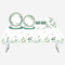 Sage Green Party Tableware Set,69Pcs Eucalyptus Leaf Plastic Table Cloth,Paper Plates,Napkins and Cups for Birthday Baby Shower Boho Wedding Engagement Baptism Sage Green Party Supplies Decorations