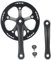 MEGHNA 38/46/48 * 170mm Kurbelgarnitur Fahrrad Kurbelgarnitur ALU-Kurbeln Kettenradgarnitur Fuer MTB/Citybike/Stadtrad/Damenfahrrad (46T)