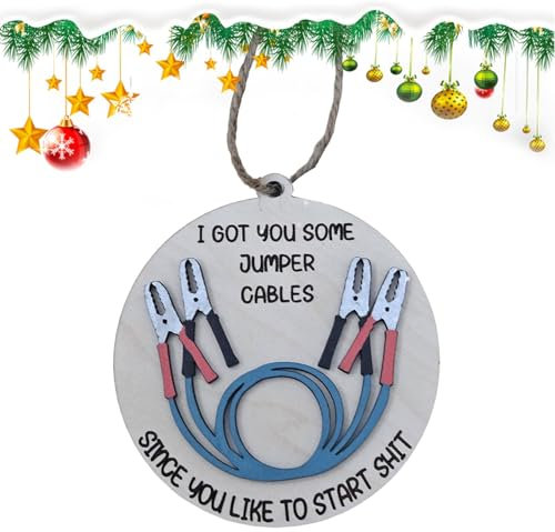 Decoraciones de puerta de Navidad – Adornos de Navidad de madera portátiles, colgante redondo perfecto para Navidad, decoración creativa de puerta, adorno de madera fácil de colgar para el trabajo