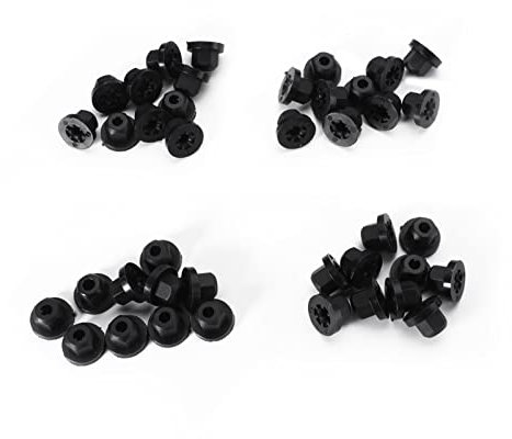GNXfixt 40 tuercas de plástico para carcasa de rueda de coche 16131176747 8E0825265