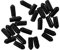 Generisch 100St Stirnband Fußabdeckung Drehscheibe Kappe Deckelscharnier gewebtes Band Make-up-Stirnband Tücher haar zubehör haarschmuck Stirnband Gummienden Haarreifen DIY accessoires Black
