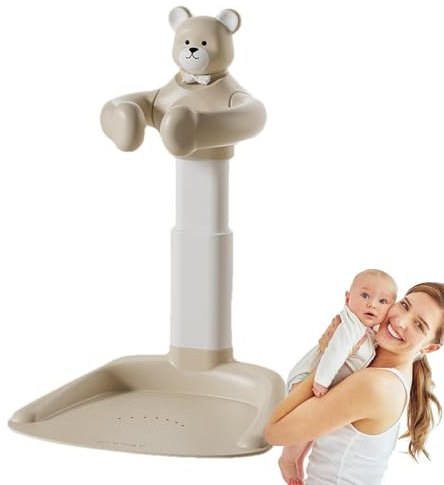 Soporte de baño para bebé, soporte de baño de pie, torre de ducha ajustable para niños, asas prácticas, experiencia de baño cómoda, abdominales para bebés de 6 a 36 meses