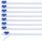 PATIKIL 8pcs Plastic Wrap Cutter, 14in Plastic Wrap Slide Cutter Self Adhesive Installation Replacement for Aluminum Foil Wax Paper Parchment Paper Wrap Dispenser, Blue