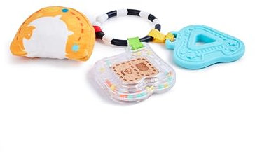 Hape ABC der Sinne-Spielset, Rassel und Plüschtier zum Aufhängen am Kinderwagen, Spielzeug für Kinder ab 0 Monaten