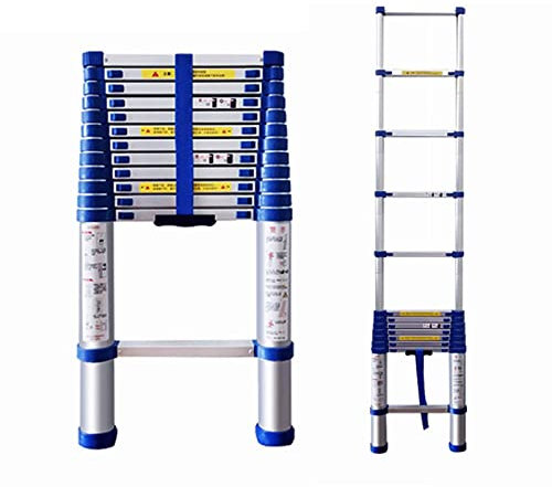Scala Telescopica per Taglio Siepi, Scala Telescopica per Tende da Campeggio, Scala Estensibile Pieghevole 8.5 10.5 12.5 16 20 Piedi, Scala Retrattile sul Tetto (Size : 1.4m/4.6ft)