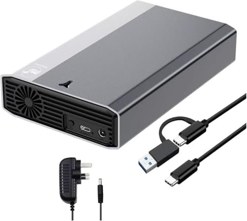 ModusTech 4TB Desktop External Hard Drive (NOT-PORTABLE) — Vault Pro USB-C 3.1 (5Gbps) High-Speed HDD for PC, Mac, Laptop & Console, Backup Storage, 2-Year Warranty