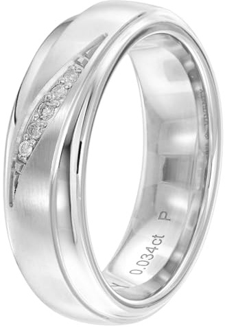 Viventy Damenring 925 Silber mit Diamanten Verlobungsring 698080/54 Ringgröße 54/17,2