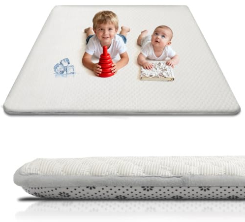 Wdmiya Spielmatte Baby (Kühle Grau, 200x150cm, 3, 3, Zentimeter)