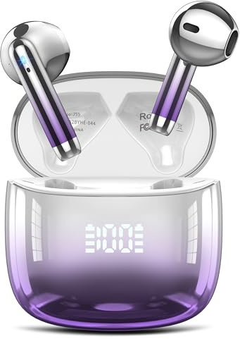 Ddidbi Auriculares Inalámbricos Bluetooth, Auriculares Bluetooth 5.4 Sonido Envolvente con HD Micrófono, Controlador, 48H Cascos Inalambricos