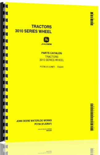 John Deere 3010 Wheel Tractor Parts Manual