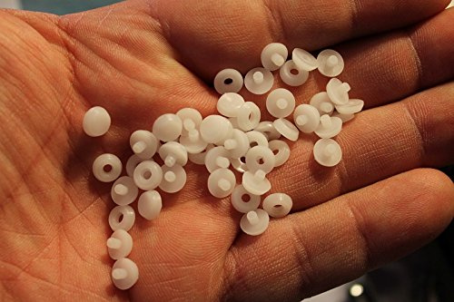 AWITALIA - Bottoni ANTIVENTO per zanzariera da mettersi sul bordo laterale 50 coppie (made in Italy)