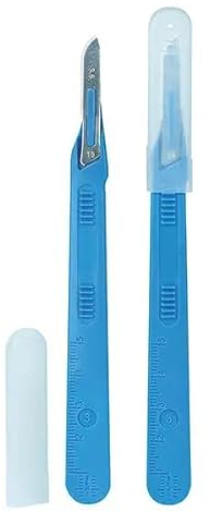 Mediware Einmalskalpelle Figur 11 mit Schutzkappe, einzeln steril verpackt, (10-er Pack)