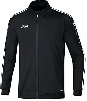 JAKO Kinder Polyesterjacke Striker 2.0, schwarz/weiß, 116, 9319